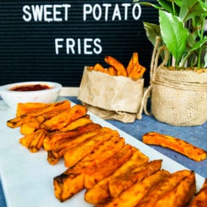 Masala sweet potato fries.