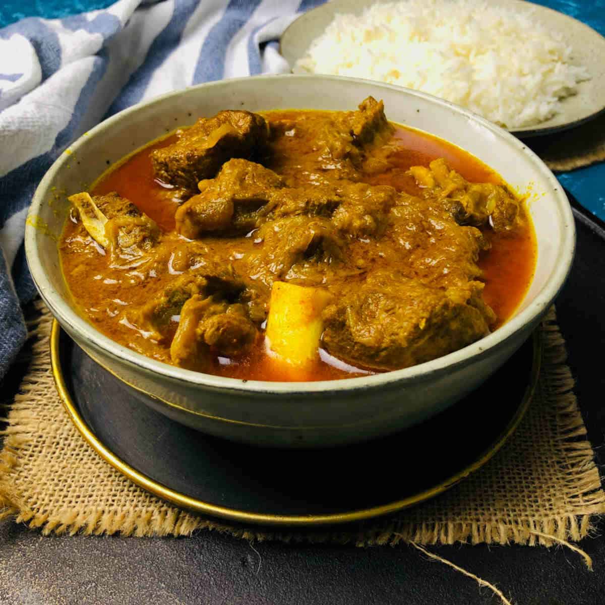 mutton curry.