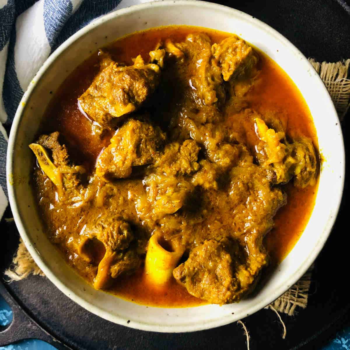 instant pot goat curry or mutton curry