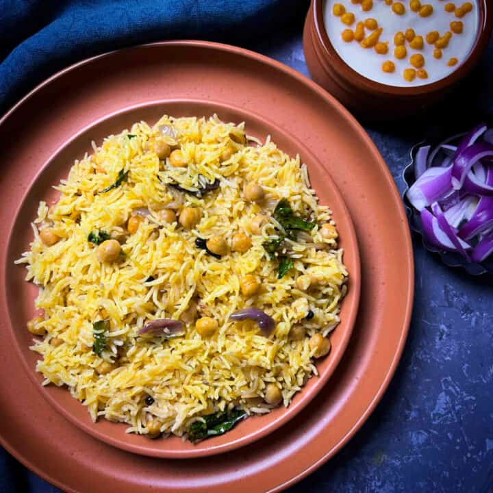 Chana pulao.