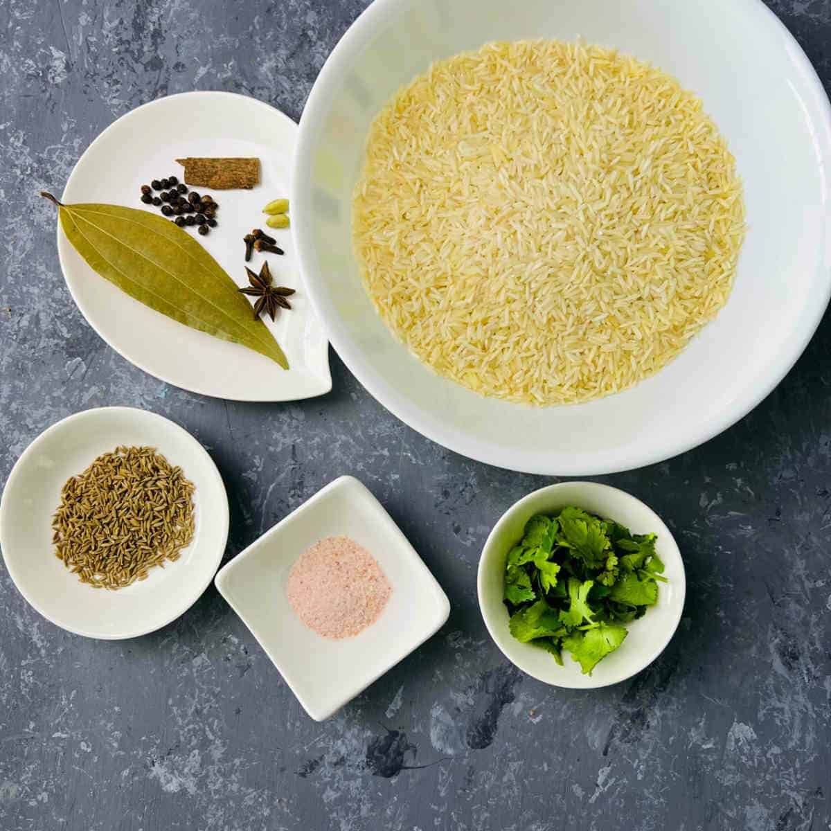 ingredients to make instant pot jeera rice