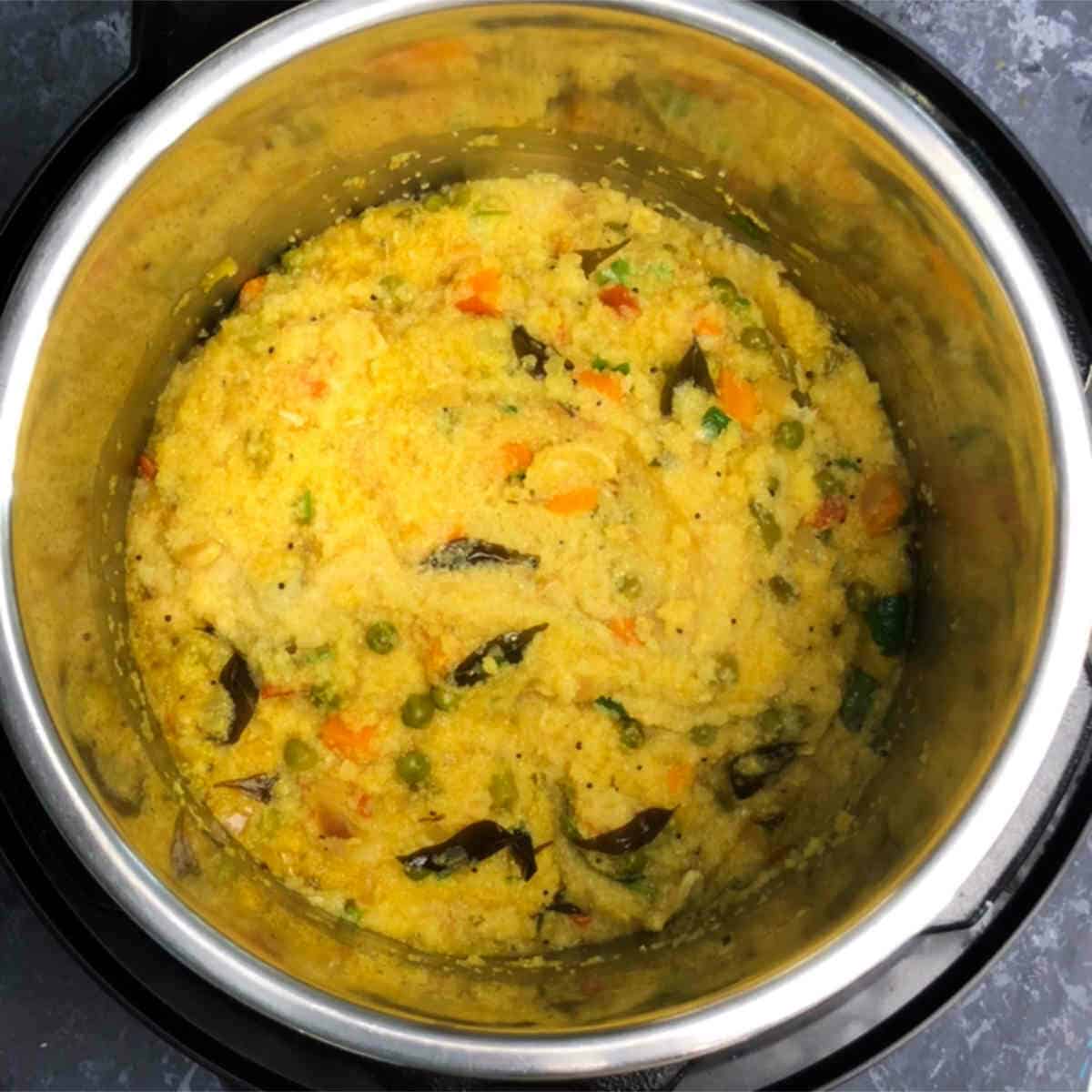 upma made in instant pot
