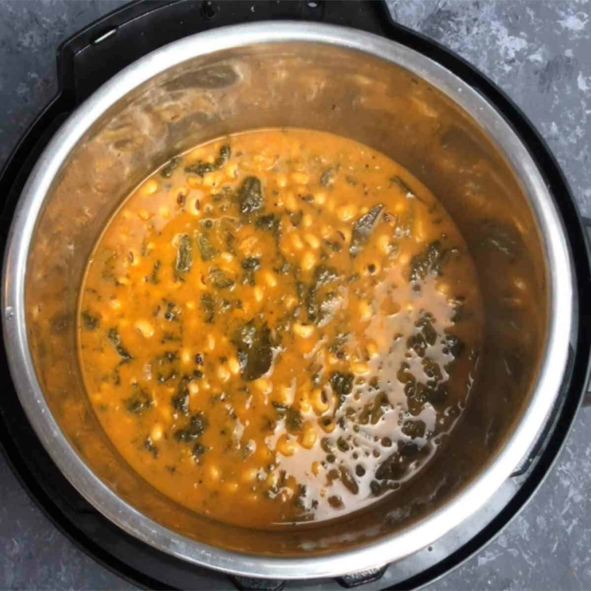 Black Eyed Peas Curry in instant pot