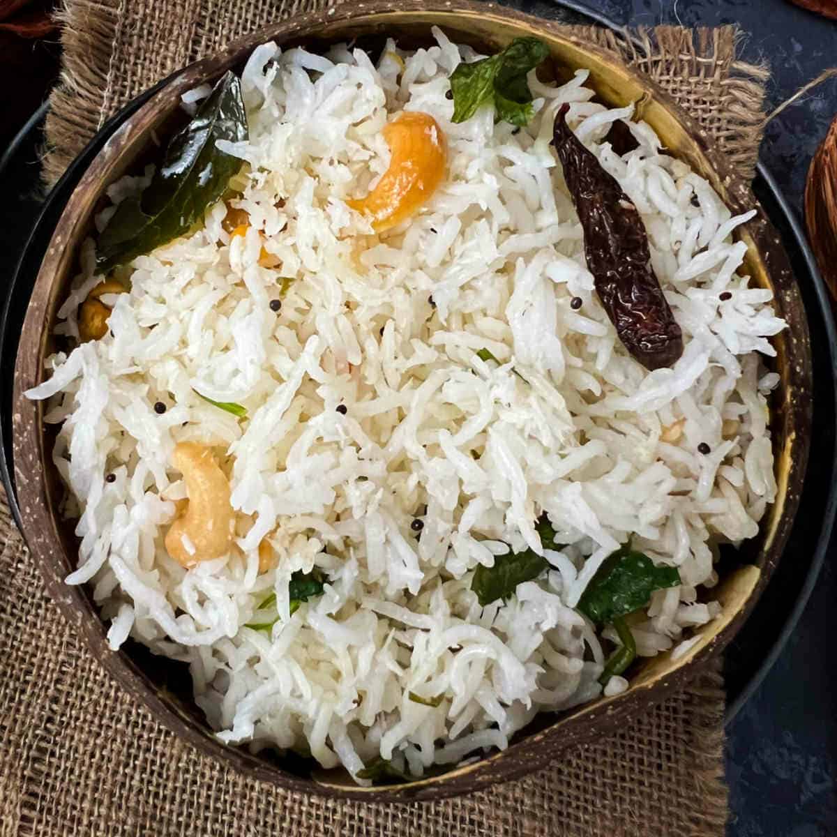 south indian coconut rice