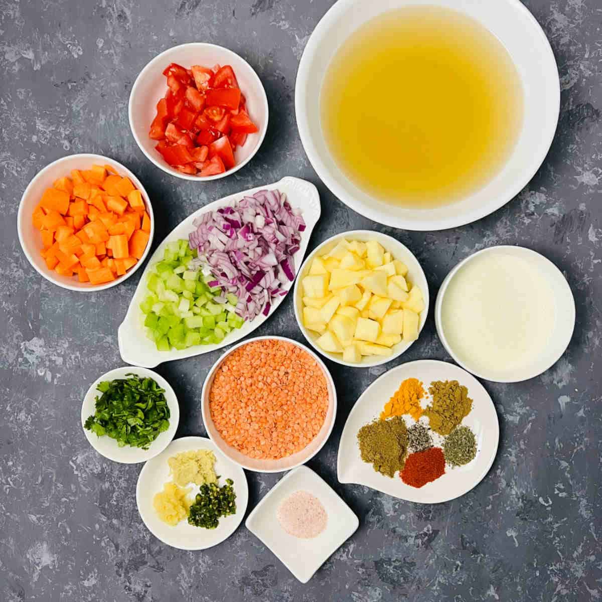 ingredients to make mulligatawny soup in instant pot