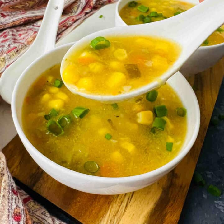 Sweet Corn Soup (Indo-Chinese Recipe) - Easy Indian Cookbook