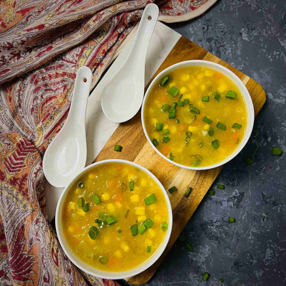 Sweet Corn Soup Recipe (Instant Pot) - Easy Indian Cookbook
