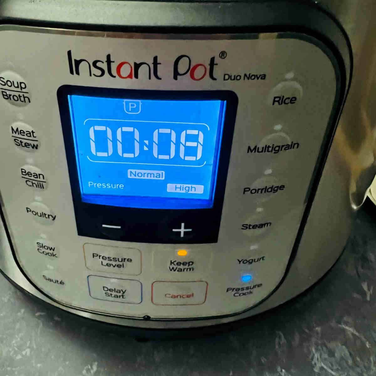 pressure cook 8 minutes.