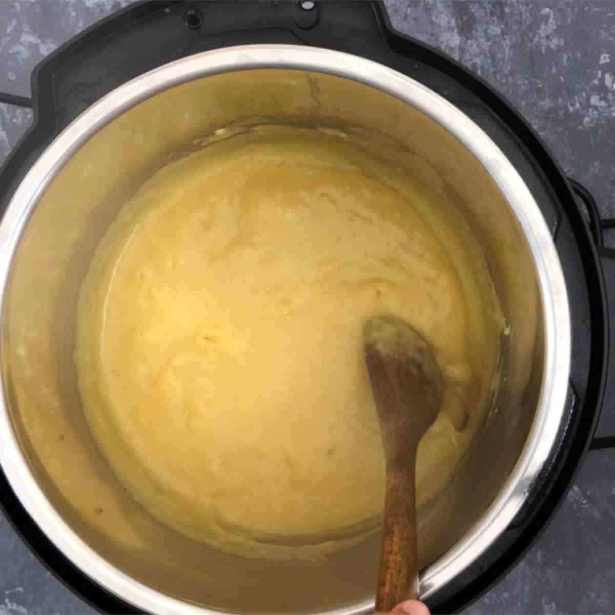 Ghee will be absorbed initially.