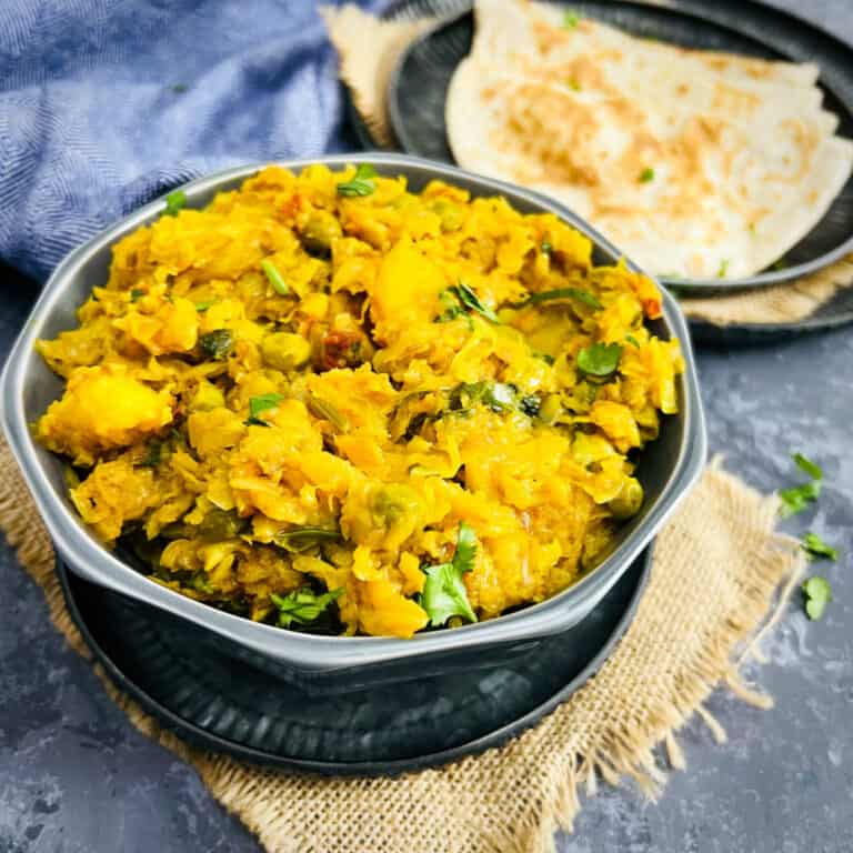 Cabbage Potato Curry in Instant Pot - Easy Indian Cookbook