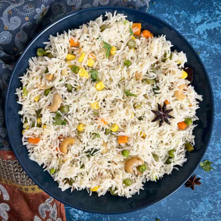 coconut milk pulao.