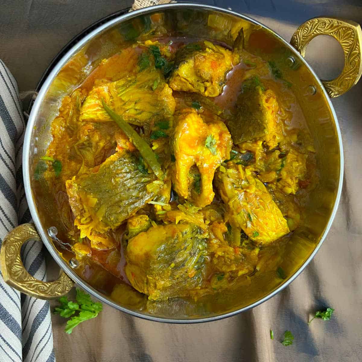 easy fish curry or macher jhal.
