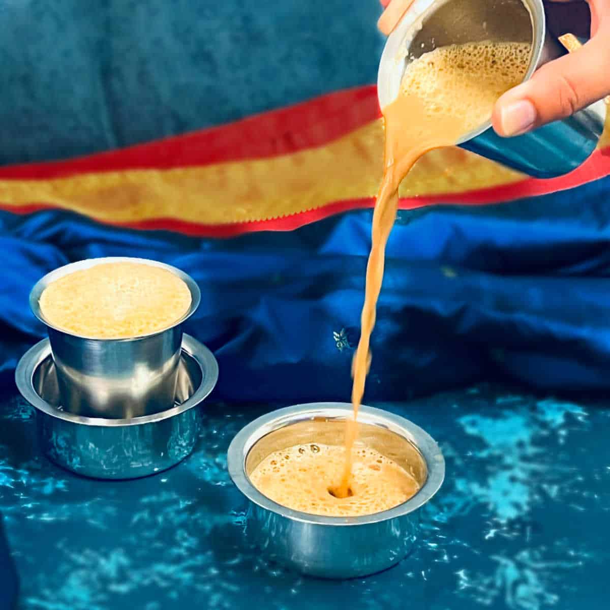 A step showing how to pull the coffee.