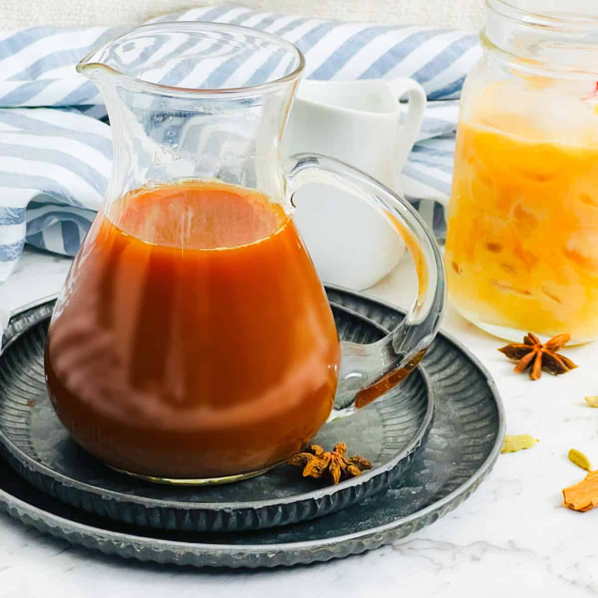 chai concentrate with iced chai.