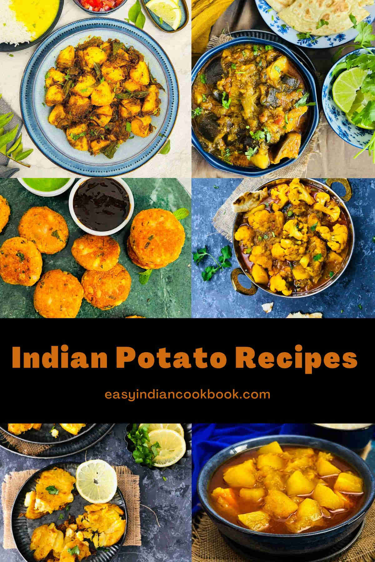 Indian potato recipes collection.