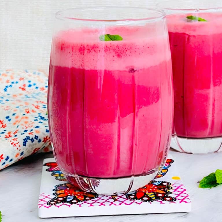 Humdum Lassi Salted Lassi Recipe (Namkeen Lassi) - Easy Indian Cookbook