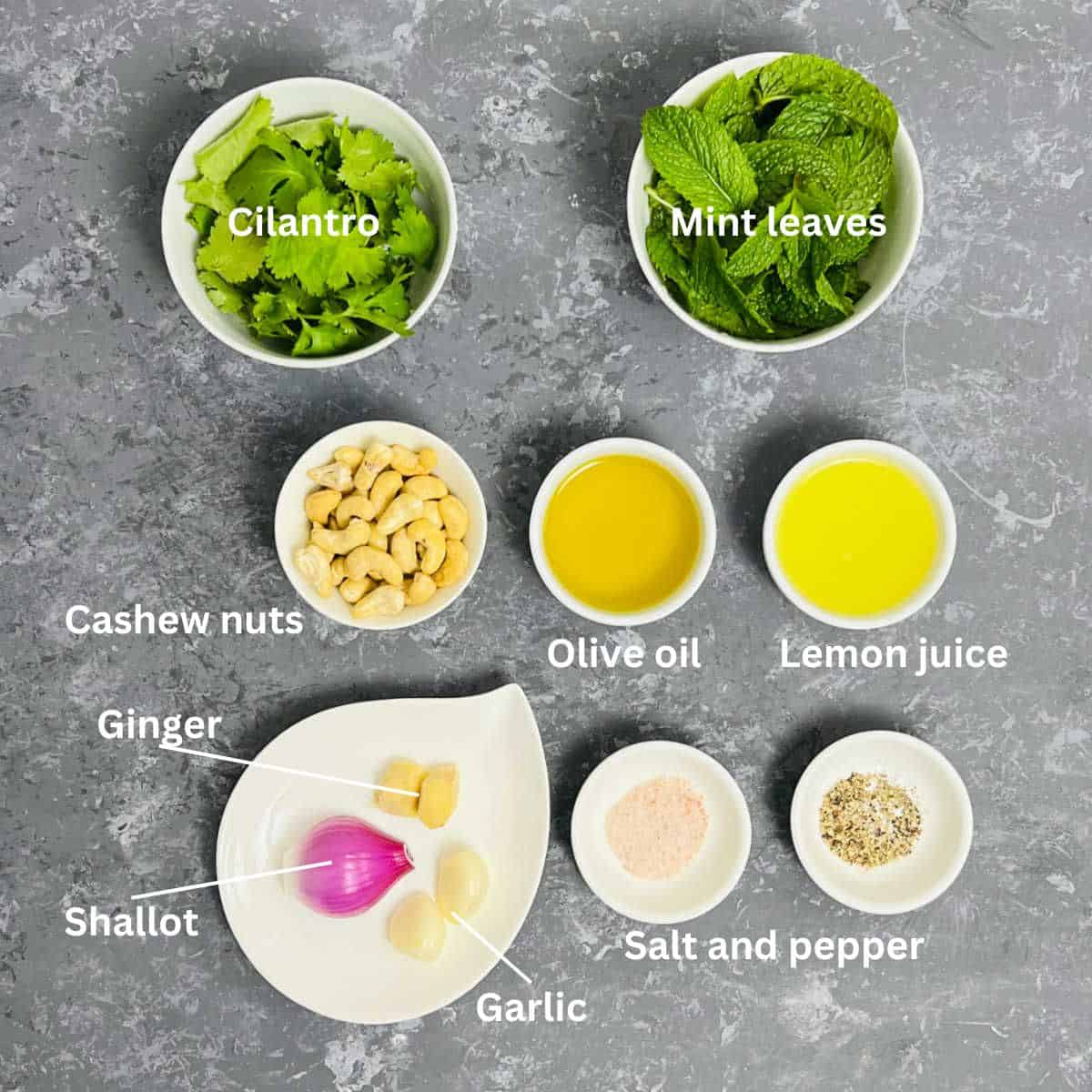 Salad dressing ingredients.
