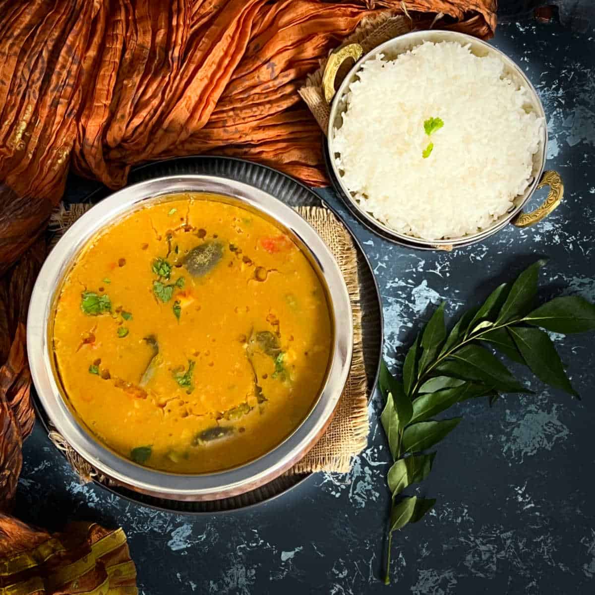 South Indian sambar recipe made in instant pot.