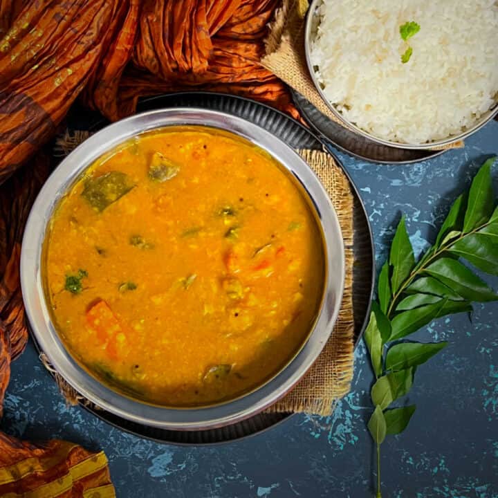 instant pot vegetable sambar.