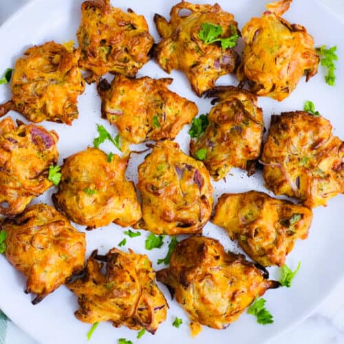 Sprouted Moong And Onion Pakora - Sprouted Moong and Onion Pakoras Recipe