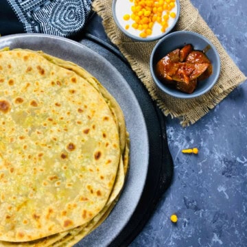 Peas paratha.