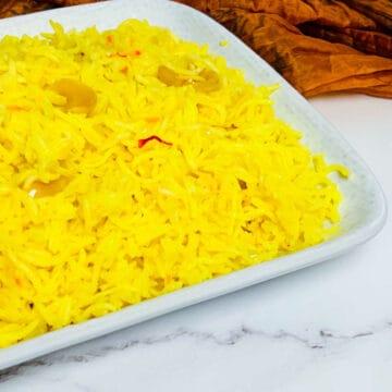 Instant Pot saffron rice.