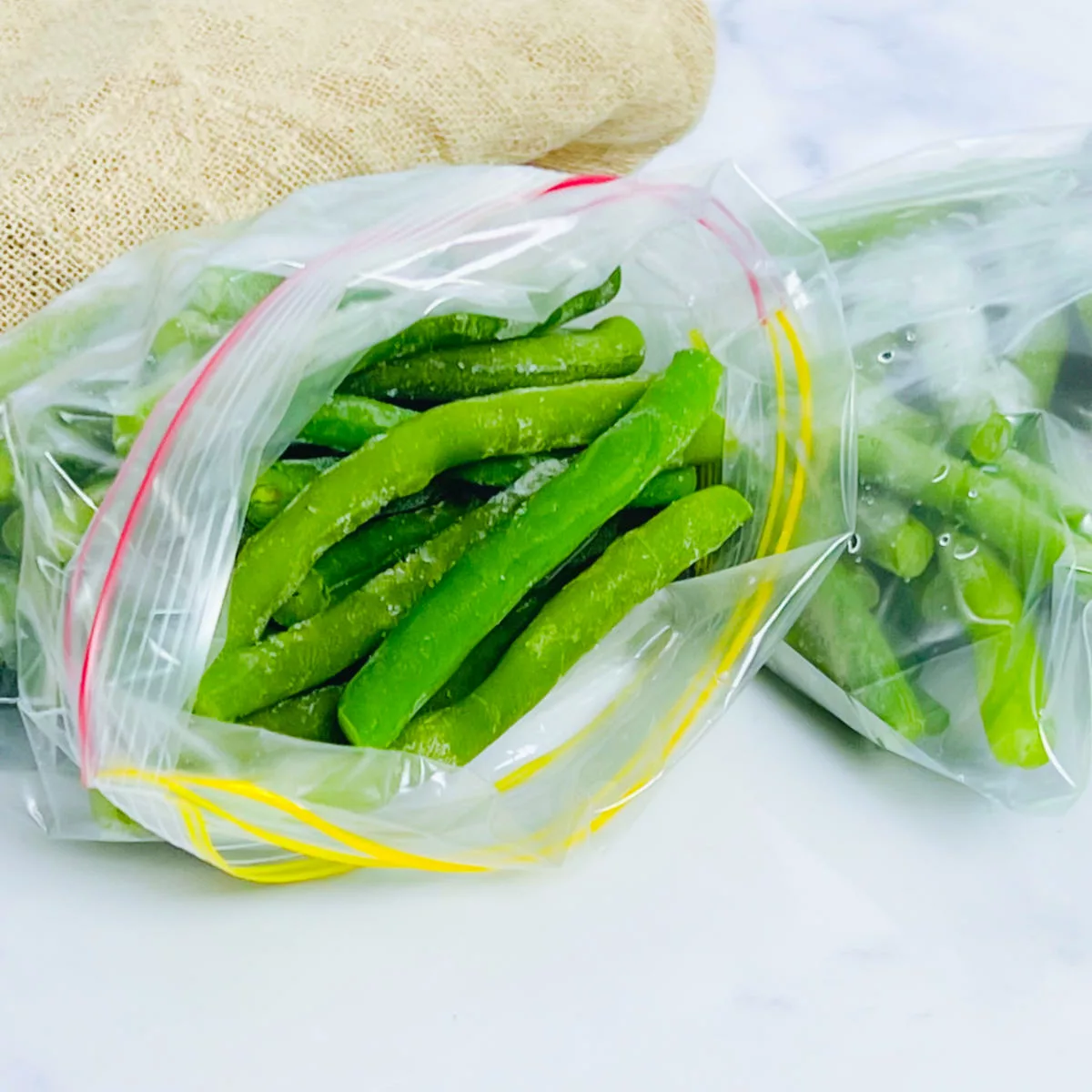 Frosen green beans.
