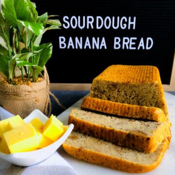 Sourdough banana bread.