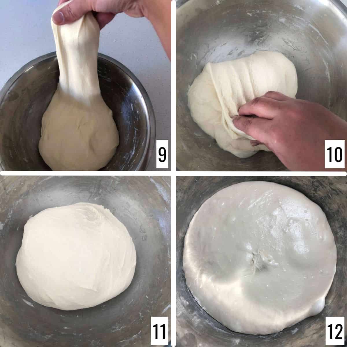 Let the dough sit for bulk fermentation.