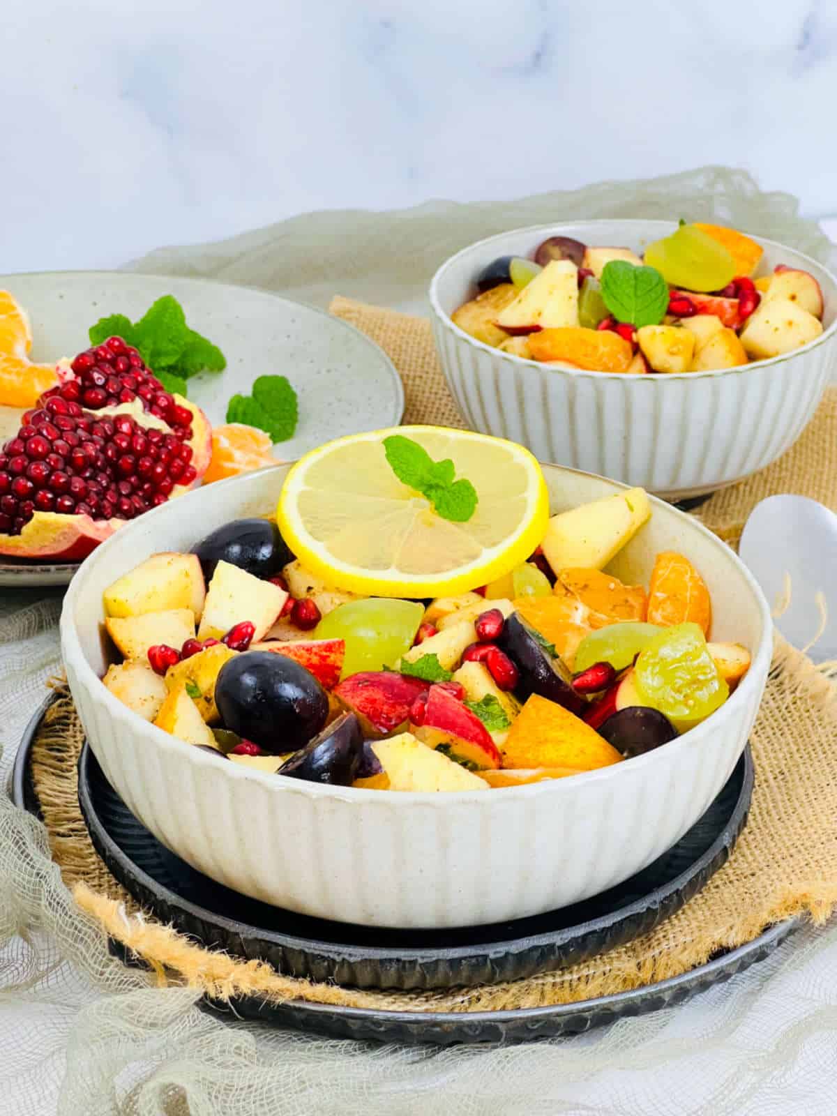 Fruit chaat bowls.