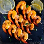 Tandoori shrimp.