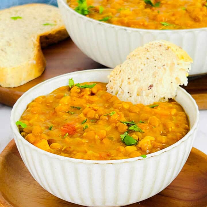 Instant Pot lentil soup.