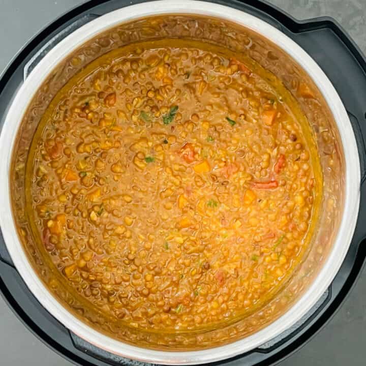 Best Instant Pot Lentil Soup Recipe - Easy Indian Cookbook