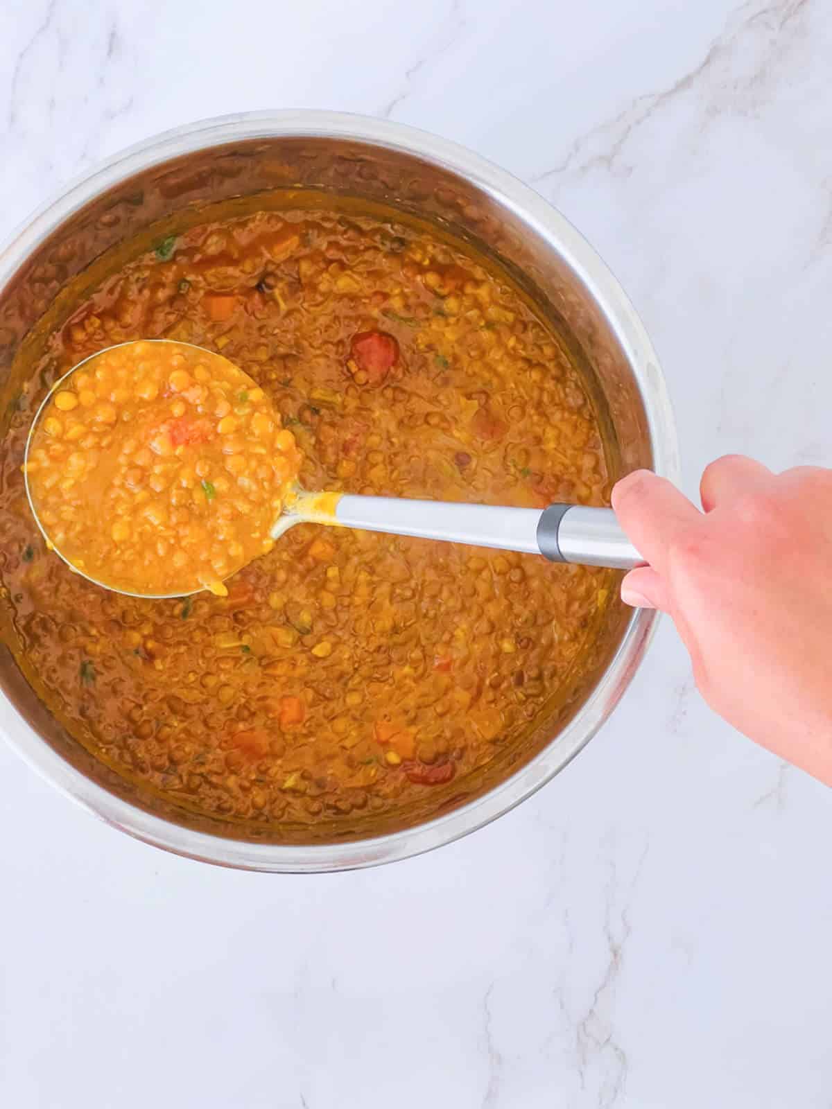 Curry lentil soup.
