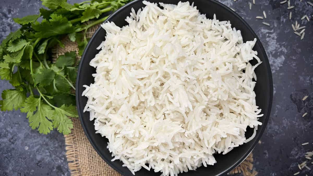 Basmati rice cooked in Instant Pot.