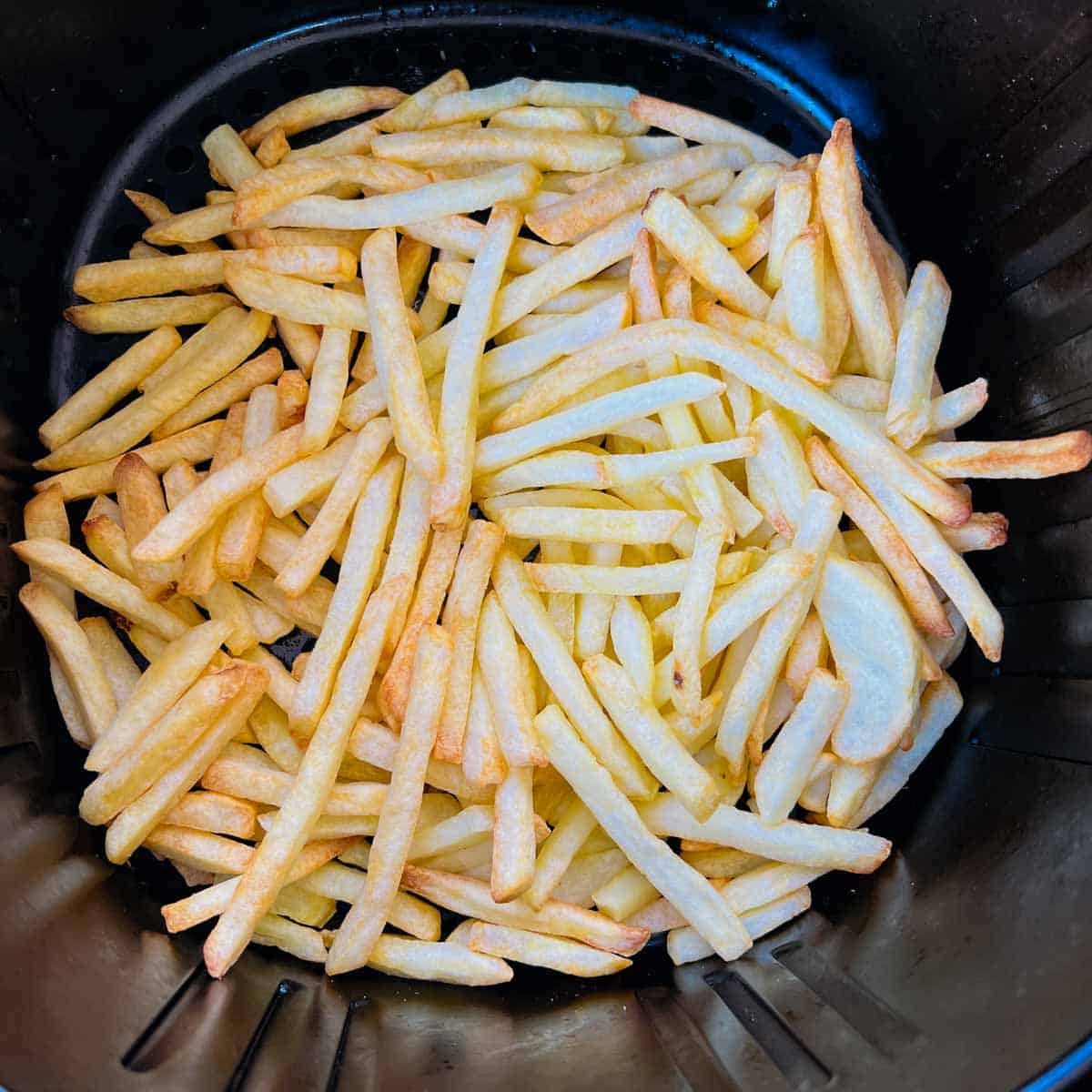 Make the fries in air fryer or oven.
