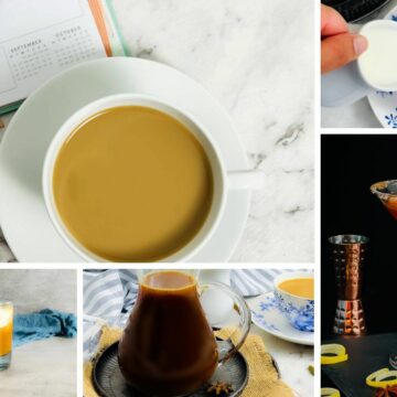 Collage of chai and its variations.